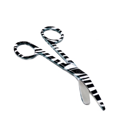 A2Z Scilab Black Zebra Full Coated Pattern Color Lister Bandage Scissors 4.5" A2Z-ZR028